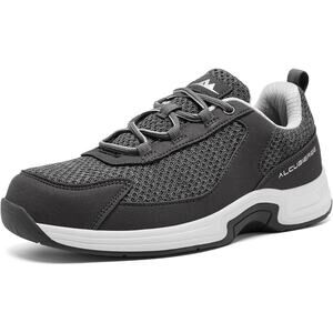 Alcubieree Mens Size 10 Gray Lace Up Orthopedic Arch Support Athletic Shoes